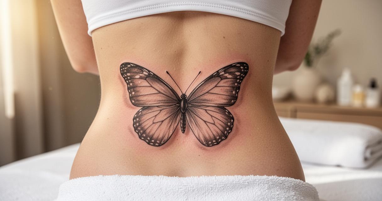 Le tatouage papillon bas du dos : tendance ou cliché à éviter ? Guide pour trouver un tatoueur qui respectera votre style